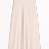 satin maxi skirt ♡ beige