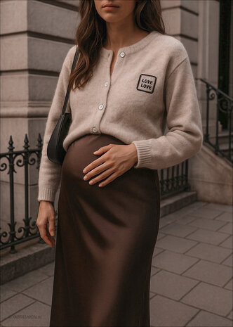 LOVE LOVE CARDIGAN BEIGE LOVE LOVE CARDIGAN BEIGE