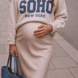 soho sweater ♡ beige & denim