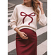 BORDEAUX BOW KNIT BEIGE BORDEAUX BOW KNIT BEIGE