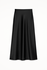satin midi skirt ♡ black