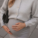 flower button cardigan ♡ grey