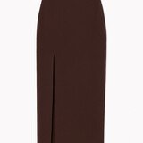 maxi split skirt ♡ brown