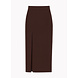 MAXI SPLIT SKIRT BROWN MAXI SPLIT SKIRT BROWN