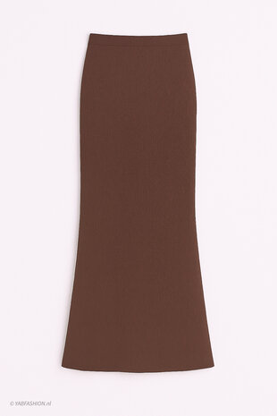 WRINKLE MAXI SKIRT BROWN WRINKLE MAXI SKIRT BROWN