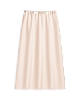 senna midi skirt ♡ beige