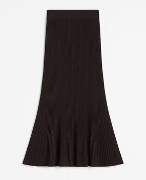 knitted maxi skirt ♡ brown