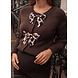 LEOPARD BOW CARDIGAN BROWN LEOPARD BOW CARDIGAN BROWN