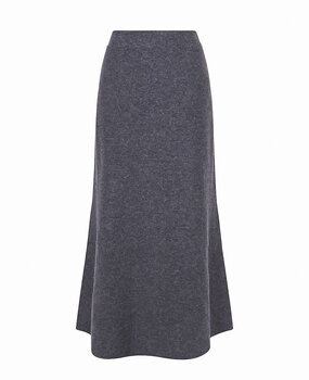 noa knitted maxi skirt ♡ grey