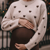 lovie knit ♡ taupe & brown