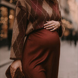 chelsea knit ♡ brown & bordeaux