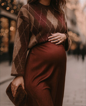 chelsea knit ♡ brown & bordeaux