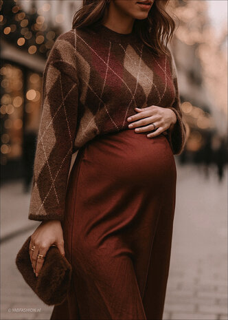 CHELSEA KNIT BROWN BORDEAUX