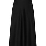 satin maxi skirt ♡ black