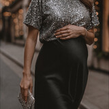 paillette tee ♡ silver