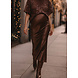 SATIN2 MAXI SKIRT BROWN SATIN2 MAXI SKIRT BROWN