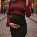 ribbed lace top ♡ bordeaux