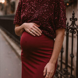 paillette tee ♡ bordeaux