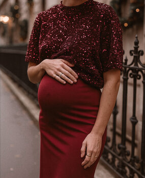 paillette tee ♡ bordeaux paillette tee ♡ bordeaux