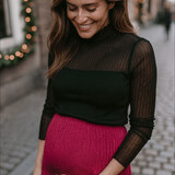 stretch mesh top ♡ black