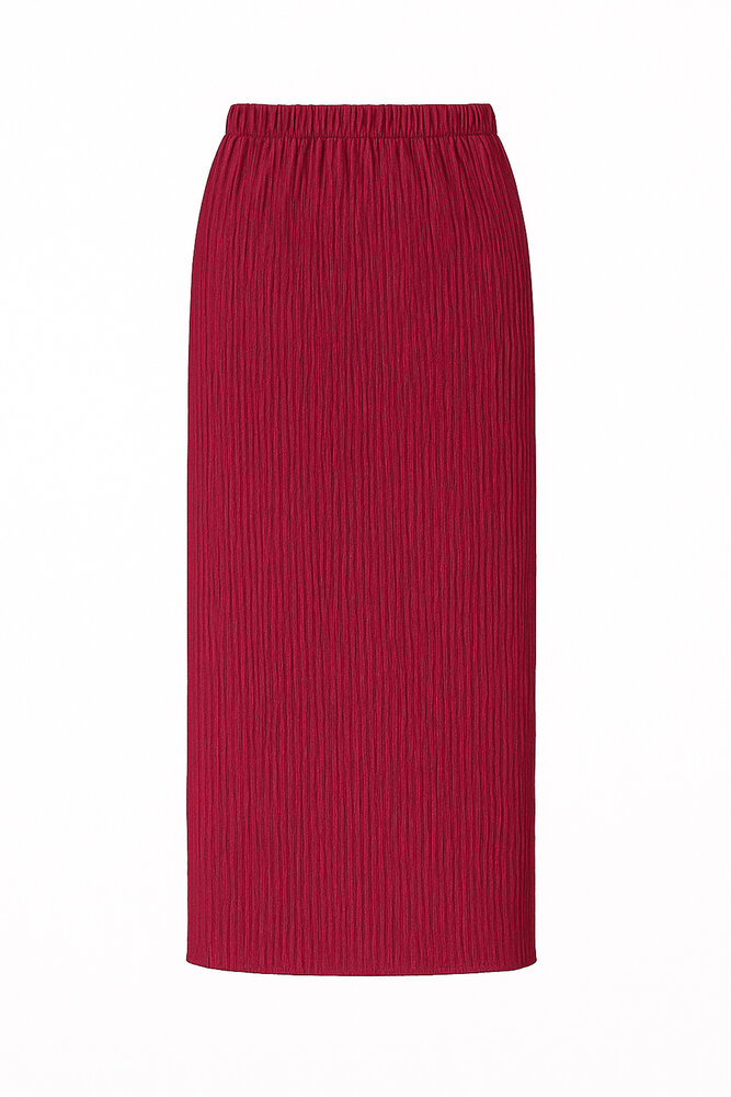 CRINKLE PLISSE SKIRT BORDEAUX2 CRINKLE PLISSE SKIRT BORDEAUX2