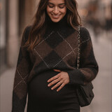 clara knit ♡ brown & black