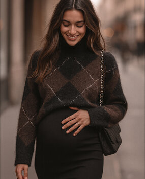 clara knit ♡ brown & black clara knit ♡ brown & black