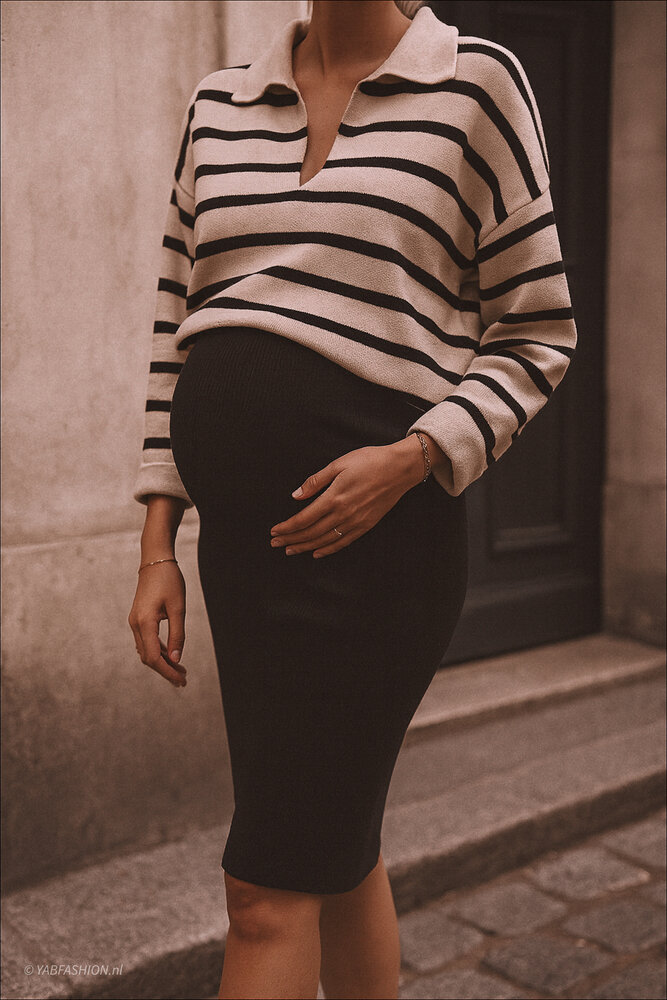 ELINE2 STRETCH SKIRT BLACK