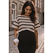 CROPPED STRIPED TOP BEIGE BLACK2