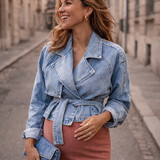 isabella denim jacket ♡ light blue