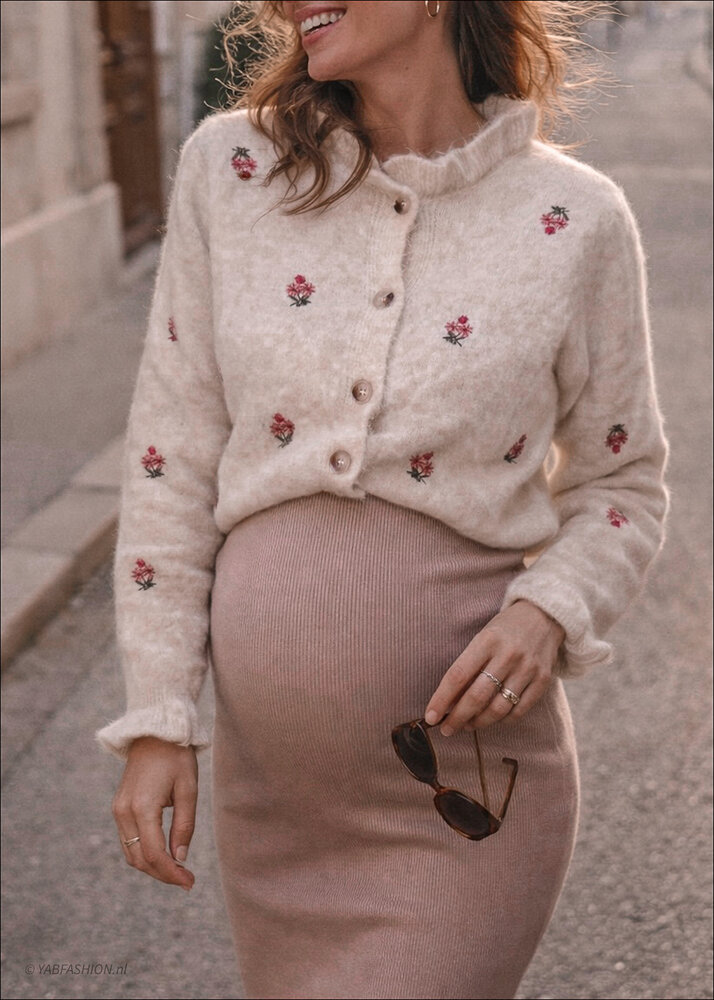 BLOOM CARDIGAN BEIGE