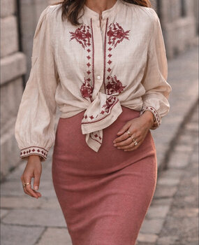 indy blouse ♡ beige