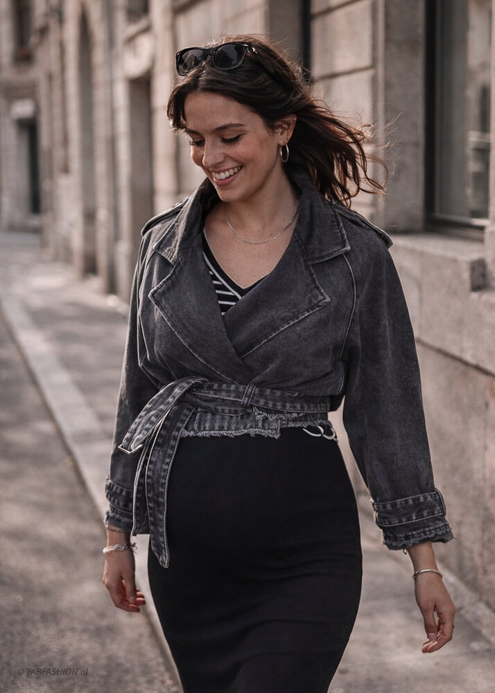 LOES DENIM JACKET BLACK