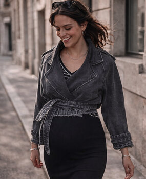 loes denim jacket ♡ black