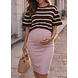 CROPPED STRIPED TOP BROWN BEIGE