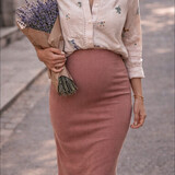 lindy flower blouse ♡ beige