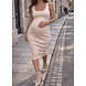 SINGLET STRETCH DRESS BEIGE
