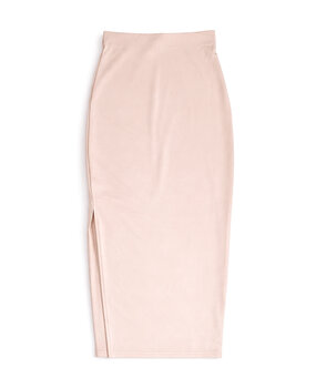 maxi split skirt ♡ beige