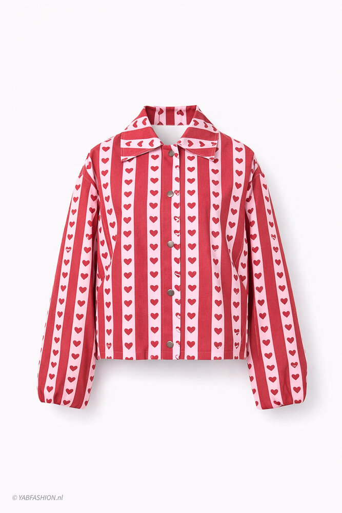 LOVE JACKET PINK RED