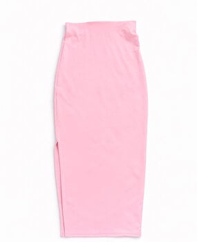 maxi split skirt ♡ soft pink