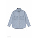 BOYFRIEND DENIM BLOUSE LIGHT BLUE