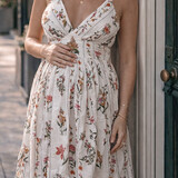 cindy flower dress ♡ beige