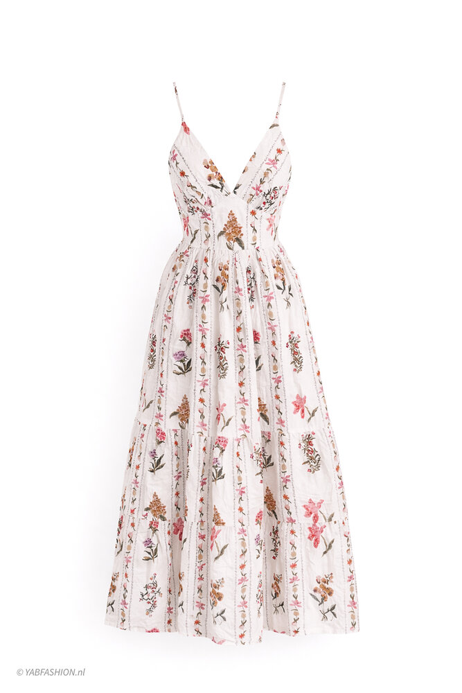 CINDY FLOWER DRESS BEIGE