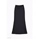 WRINKLE2 MAXI SKIRT BLACK