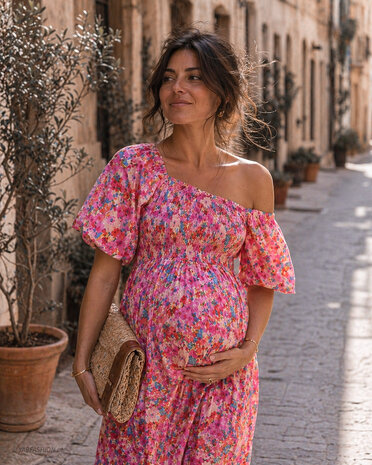 LOLA MAXI DRESS FLOWER PRINT