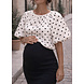 DOTTED BALLOON TOP BLACK WHITE
