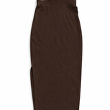 maxi split skirt ♡ brown