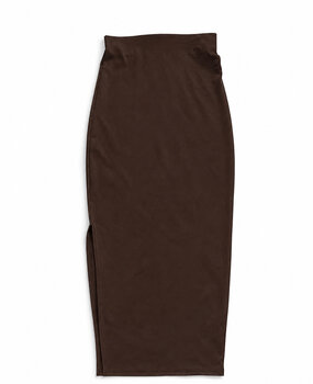 maxi split skirt ♡ brown