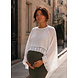 COTTON LACE CAPE TOP WHITE