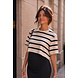 CROPPED3 STRIPED TOP BEIGE BLACK CROPPED3 STRIPED TOP BEIGE BLACK